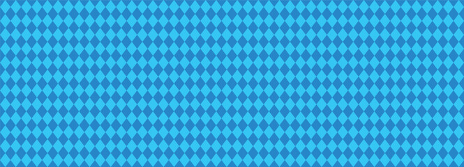 Bavarian Oktoberfest seamless pattern with blue and white rhombus Flag of Bavaria Oktoberfest blue checkered background