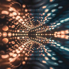 Obraz premium Background abstract image with defocused lights and circles