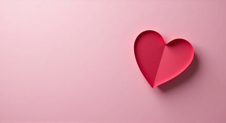 pink paper heart