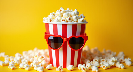 popcorn and movie tickets