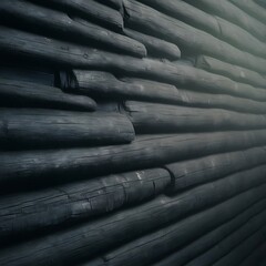 Horizontal black wooden texture with planks