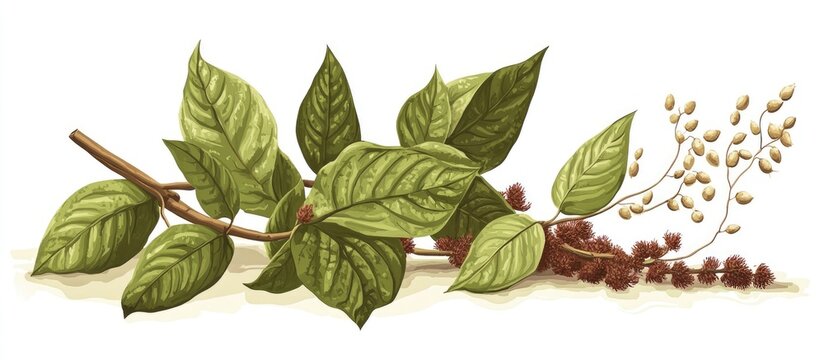 Illustration of a dry knotweed plant used in herbal medicine highlighting its role in natural treatments The key ingredient is Polygoni avicularis herba
