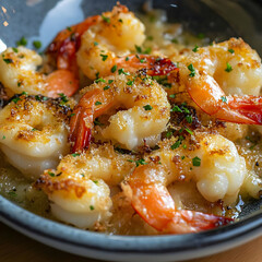 Crispy shrimp baked in a magical way