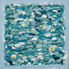 Abstract light blue painted background