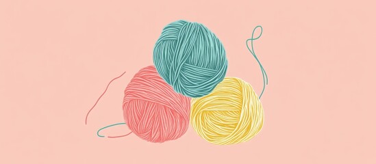 Crochet Yarn Knitting Threads Craft Material Background