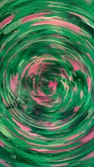 Abstract background with green, pink, purple elements