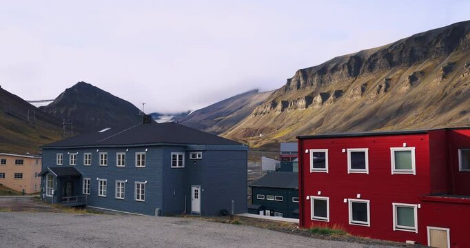 Buildings In Longyearbyen, Svalbard In Summer, Arctic