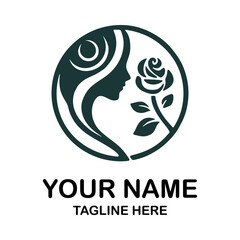 a woman's face is shown in a green circle.