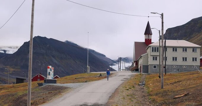 Buildings In Longyearbyen, Svalbard In Summer, Arctic