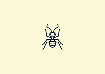 Vector illustration of Ant Logo Design