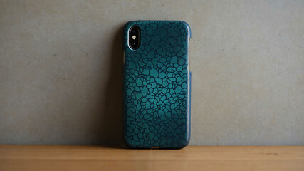 Single phone case with plain background