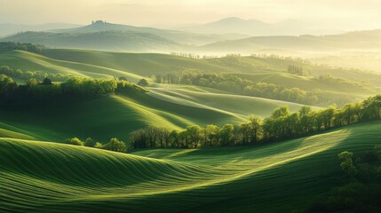 Rolling Hills at Sunrise