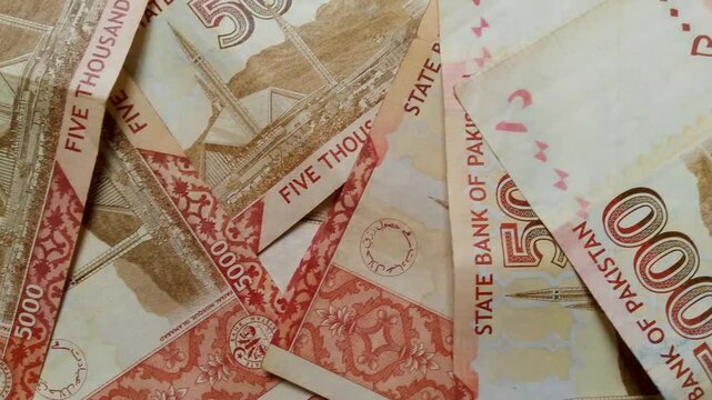 Pakistani Currency Five Thousand Rupees