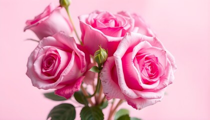 Fototapeta premium Pink Roses Bouquet
