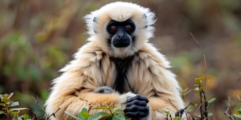 Obraz premium Gibbon full body shot.
