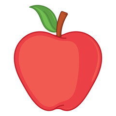 Apple fruit icon Healthy lifestyle Vector