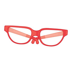 Fototapeta premium Red vintage glasses icon Vector