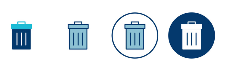 Trash icon vector isolated on white background. trash can icon. Delete icon vector