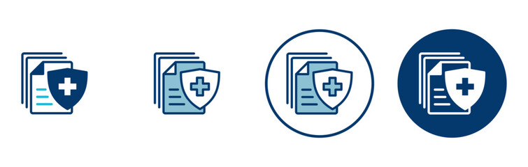 Medical insurance icon vector isolated on white background. health insurance icon