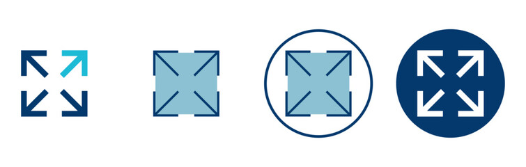 Fullscreen Icon vector isolated on white background. Expand to full screen icon. Fullscreen sign icon. Arrows symbol