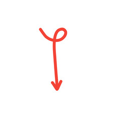 red arrow vector