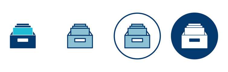 Archive folders icon vector isolated on white background. binders vector icon. Archive storage icon.