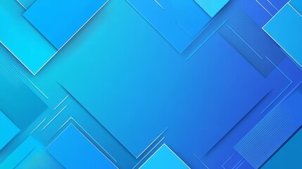 Blue rectangular abstract vector background with gradient, ideal for templates, slides, video calls, banners, covers, wallpapers, digital presentations, websites, design projects with space for text