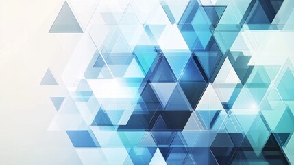Obraz premium Modern and trendy abstract background with geometric texture in blue and black tones, ideal for wide format designs such as banners, posters, websites, and presentations
