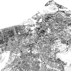 Fototapeta premium 3D illustration of city and urban Singapore