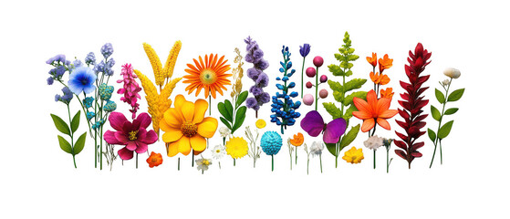 Obraz premium Vibrant Floral Bouquet in Vertical Arrangement.