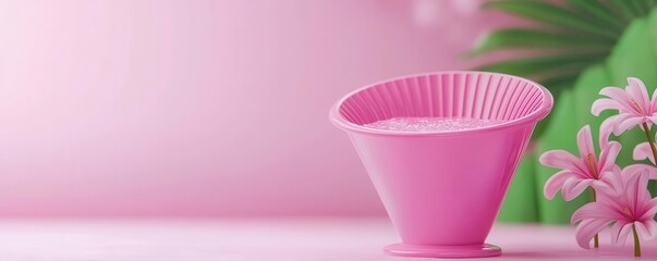 Digital marketing funnel, content creation for lead conversion, 3D illustration