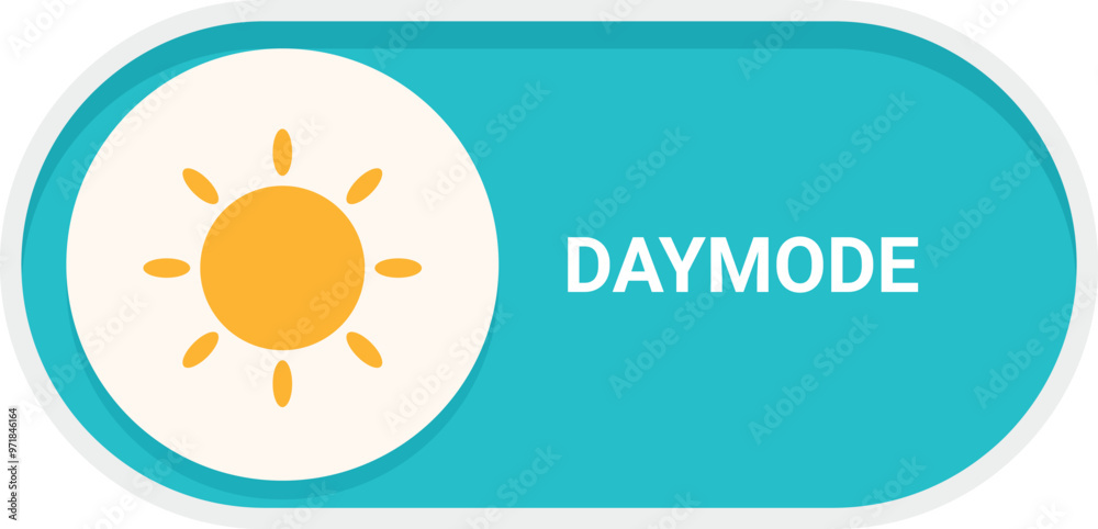 Poster day mode button activating daytime hours for website or app features