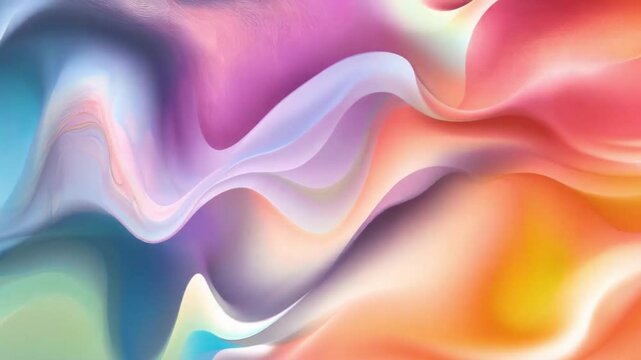 Motion of Abstract flowing color gradients on a digital canvas, creating a sense of calm and motion