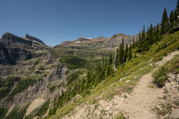 Looking Up To Boulder Pass Near The Hole In The Wall Turnoff