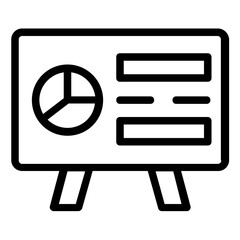 Fototapeta premium presentation icon