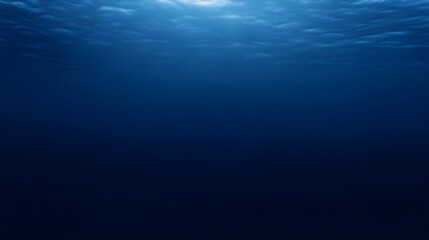 A peaceful underwater scene with soft light filtering through calm ocean water, creating a serene and tranquil atmosphere.