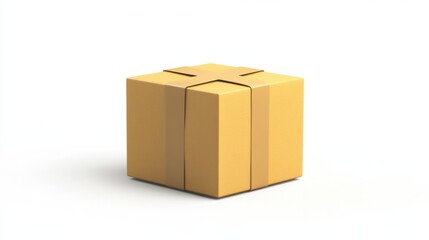 Obraz premium box 3d render icon