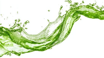 Green Liquid Splash  Water  Abstract Background