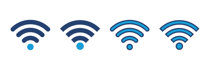 Wifi icon vector. signal vector icon. Wireless  icon vector