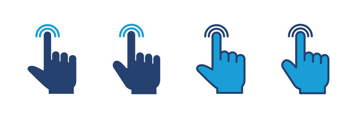 Hand click icon vector. pointer icon vector. hand cursor icon vector