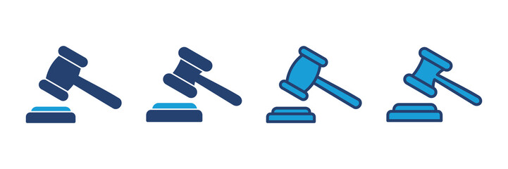 Gavel icon vector. judge gavel icon vector. law icon vector. auction hammer