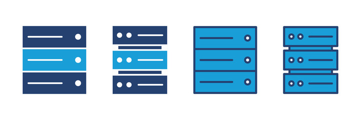 Database icon vector. database vector icon