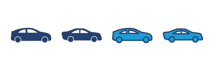Car icon vector. car vector icon. small sedan