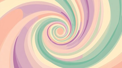 Abstract Swirling Pattern in Pastel Colors