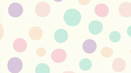 Pastel-colored circles on a white background