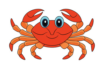crab vector art illustration design.