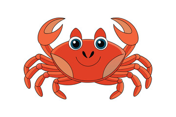 crab vector art illustration design.