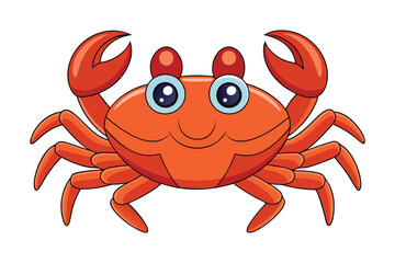 crab vector art illustration design.