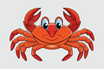 crab vector art illustration design.