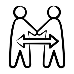 Fototapeta premium Social Skills Icon